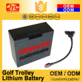 OEM ODM Customizable >2000 Cycles LiFePO4 High Power T-Bar Connector Electric Golf Cart Trolley Lithium Battery